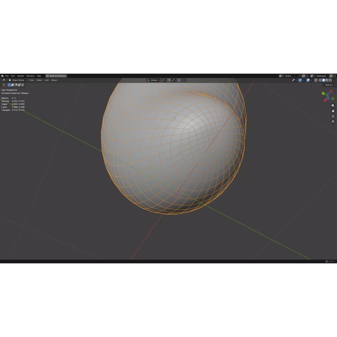Mango 3D Model – Low Poly PBR Game Asset, FBX, OBJ - View 28