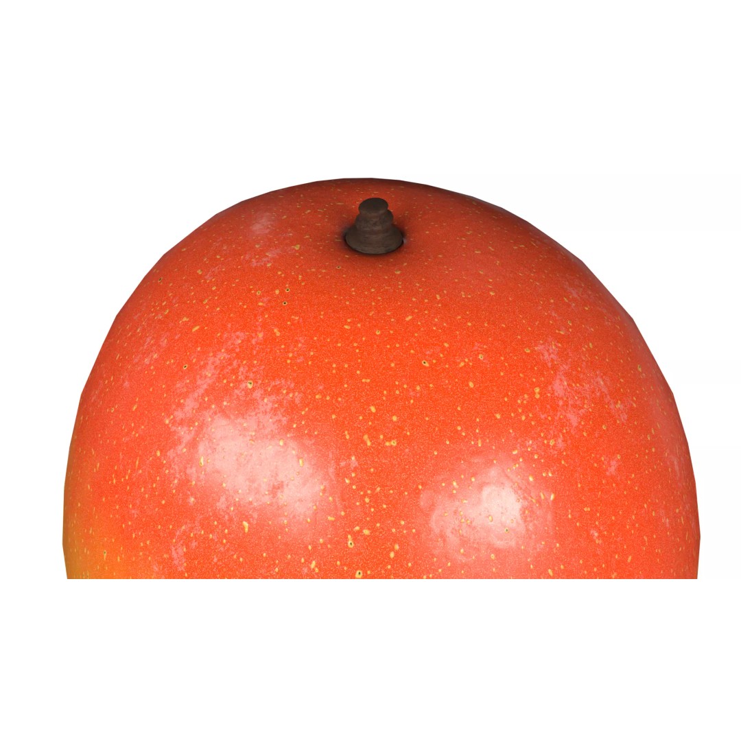 Mango 3D Model – Low Poly PBR Game Asset, FBX, OBJ - View 3