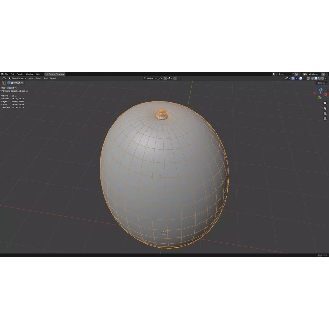 Mango 3D Model – Low Poly PBR Game Asset, FBX, OBJ - View 36