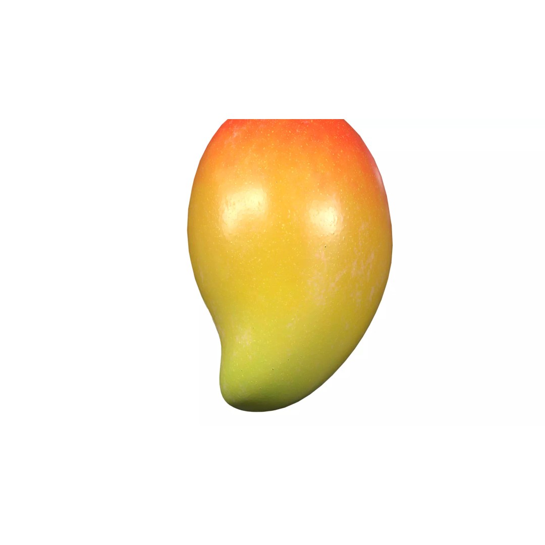 Mango 3D Model – Low Poly PBR Game Asset, FBX, OBJ - View 4
