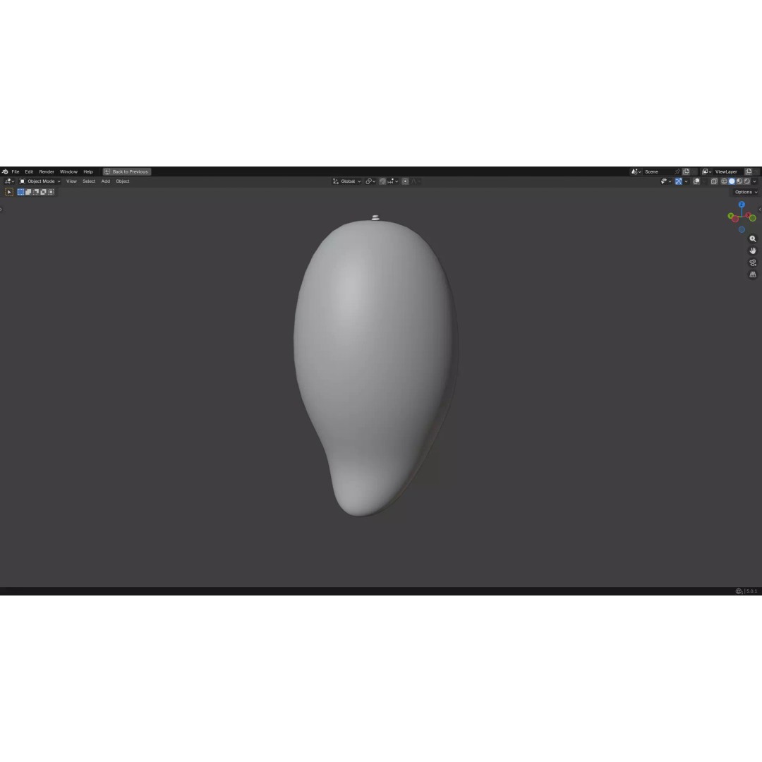 Mango 3D Model – Low Poly PBR Game Asset, FBX, OBJ - View 40