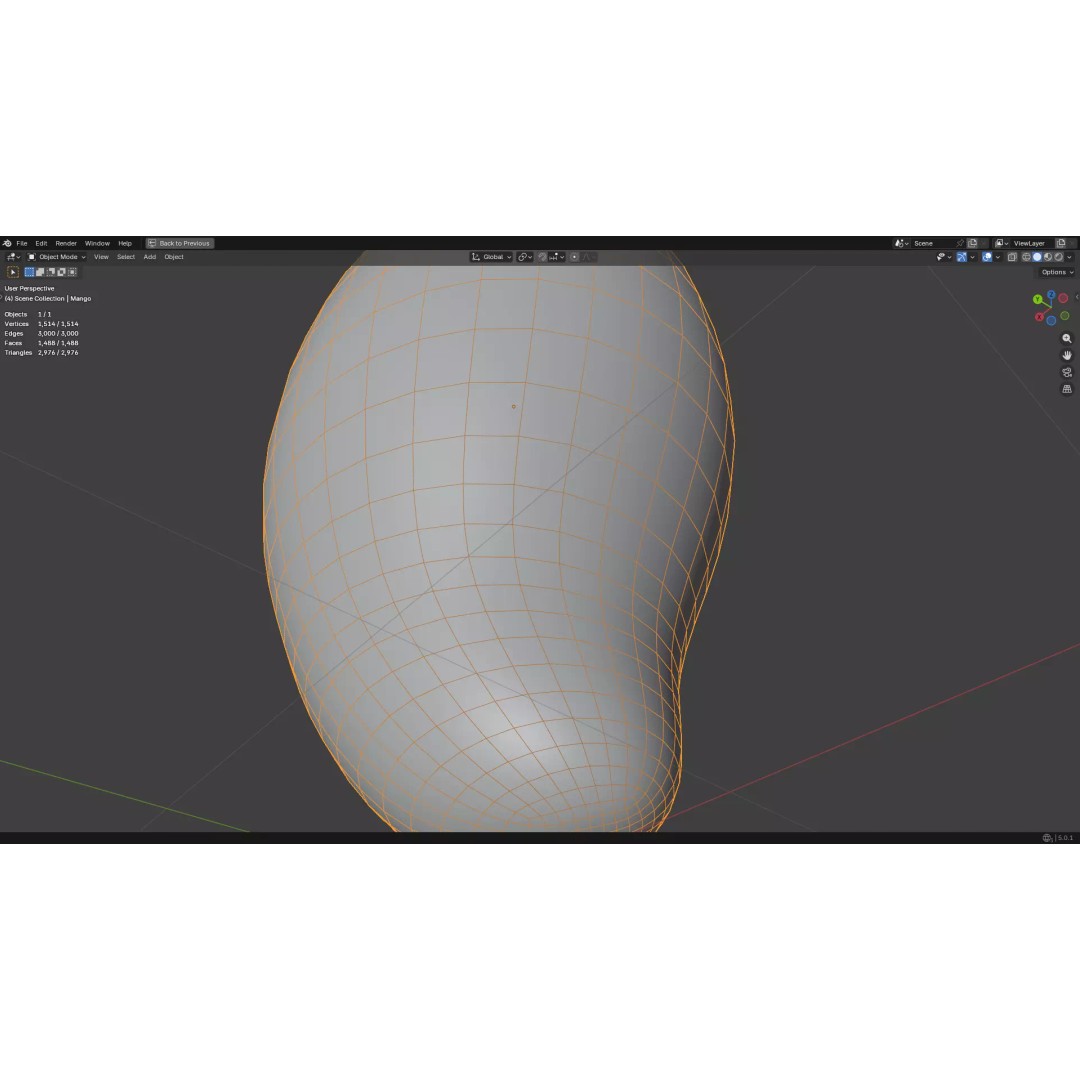 Mango 3D Model – Low Poly PBR Game Asset, FBX, OBJ - View 42