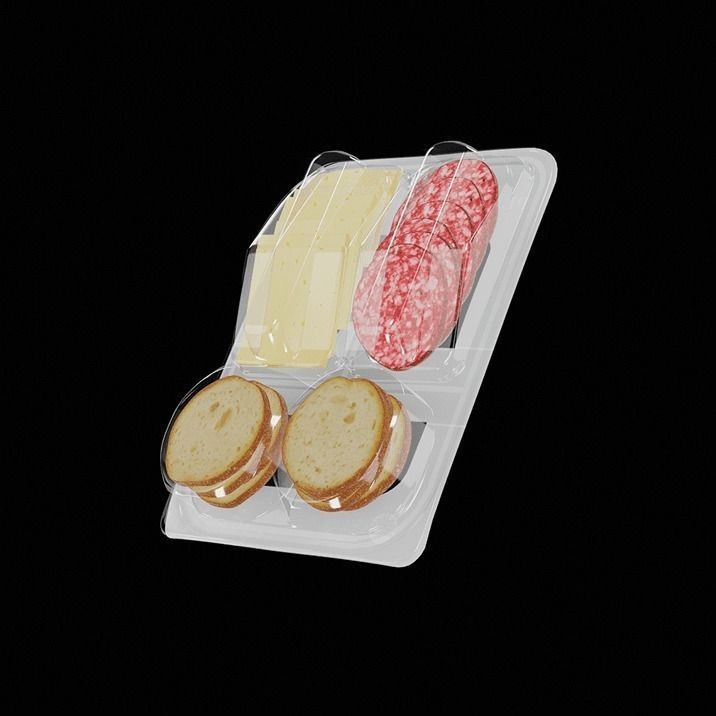 Salame Snacking 3D Model – Photorealistic Food Asset, FBX, Blender - View 6