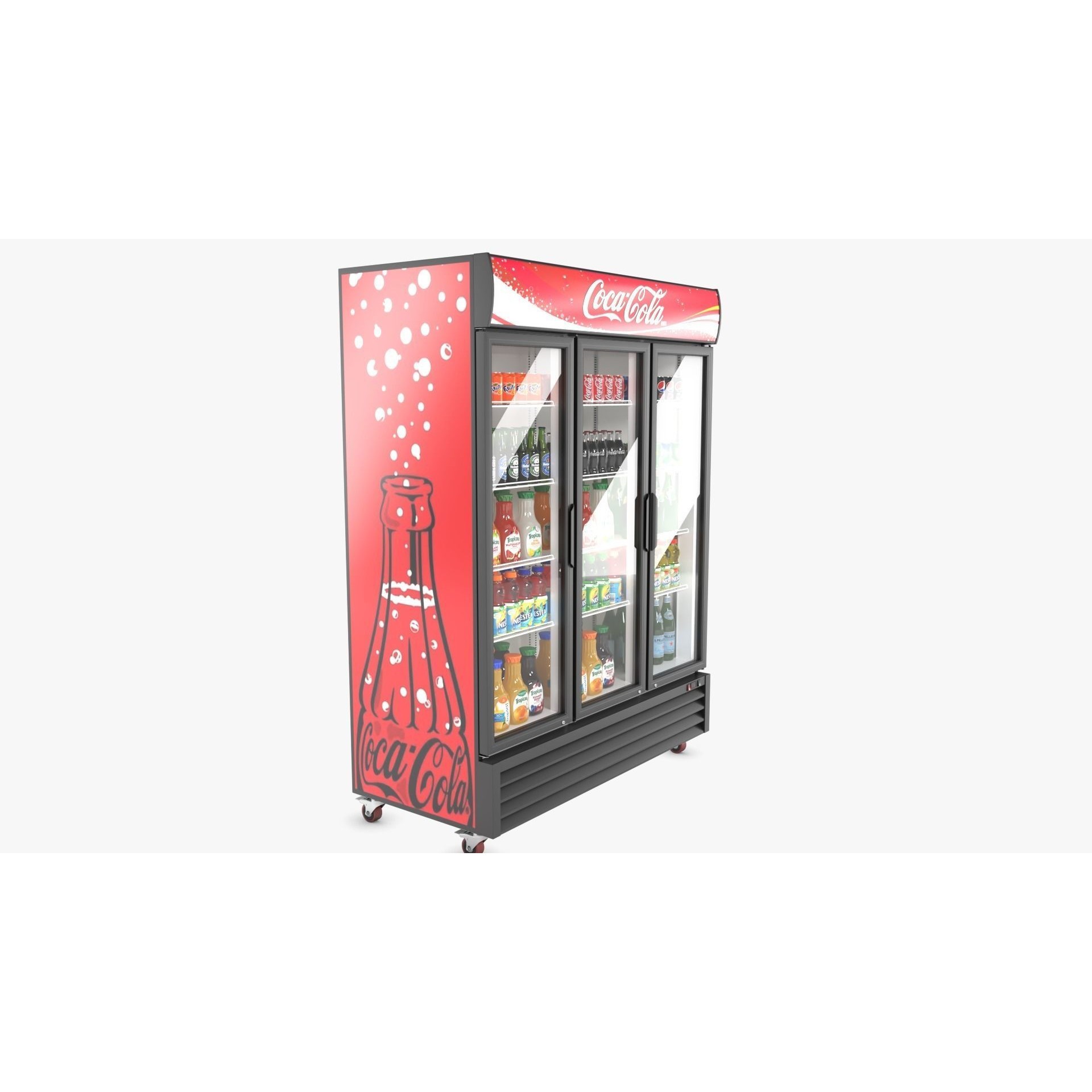 Display Fridge - Low-Poly Game-Ready 3D Model - View 8
