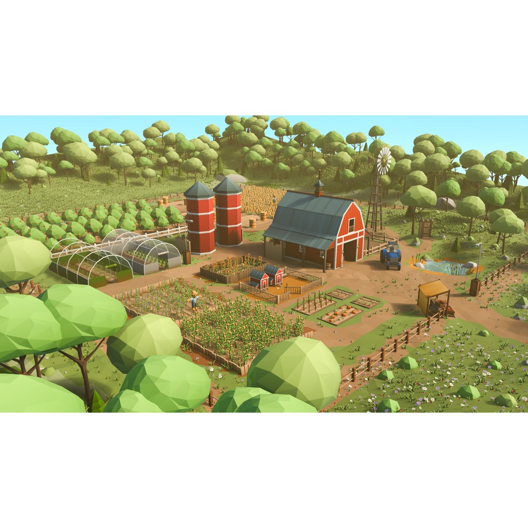 Farm Asset 3D Model – Low Poly Stylized Pack for Games, FBX - View 12