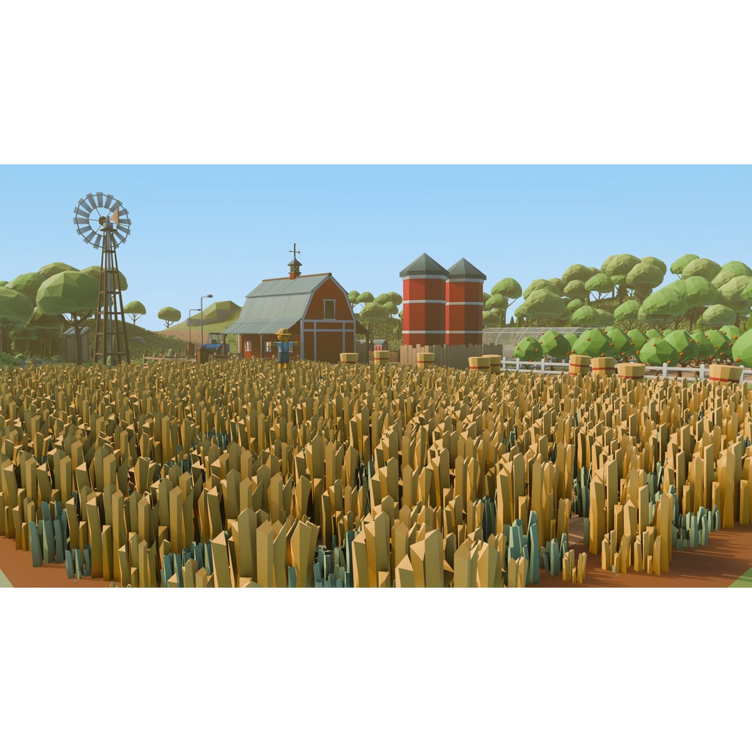 Farm Asset 3D Model – Low Poly Stylized Pack for Games, FBX - View 14