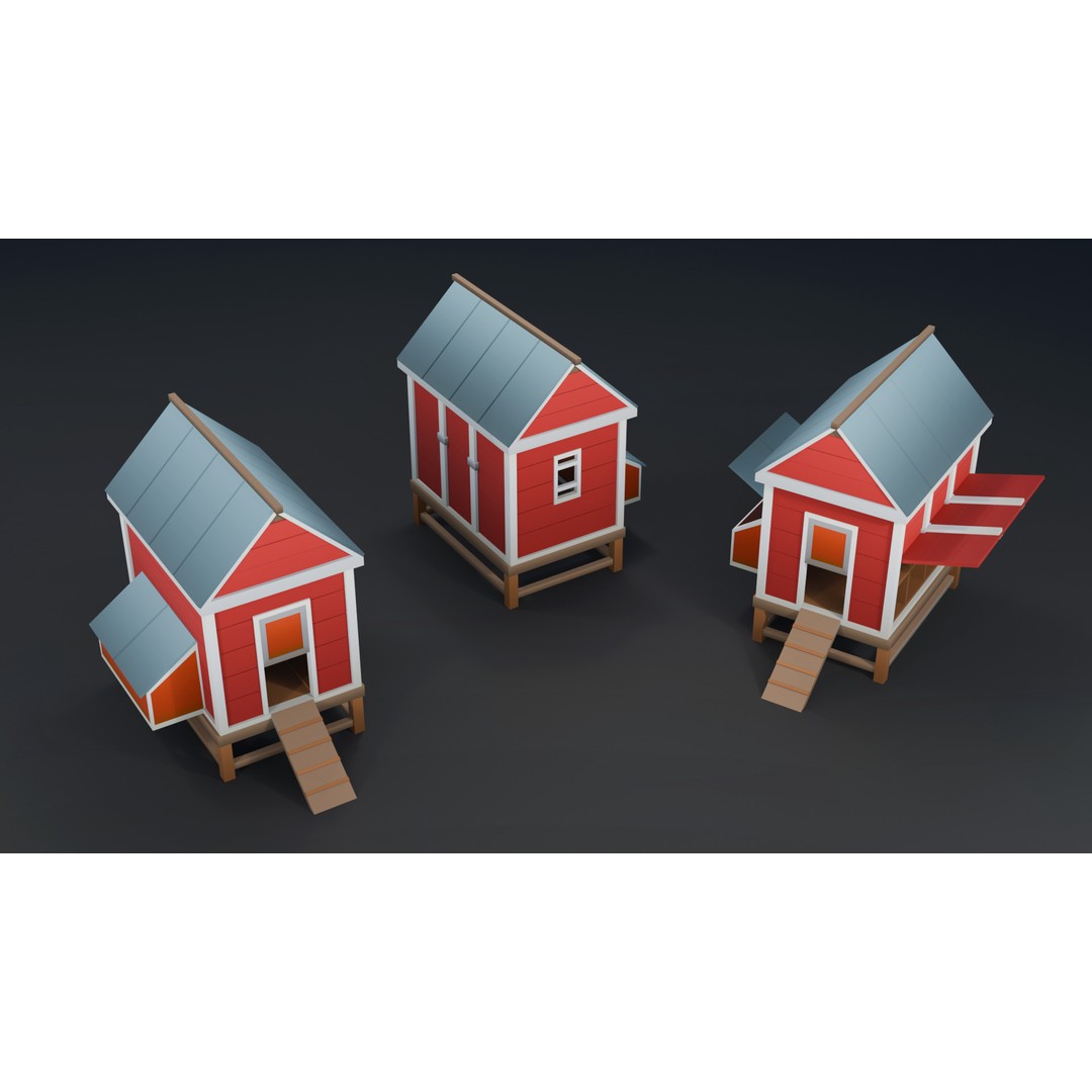 Farm Asset 3D Model – Low Poly Stylized Pack for Games, FBX - View 18