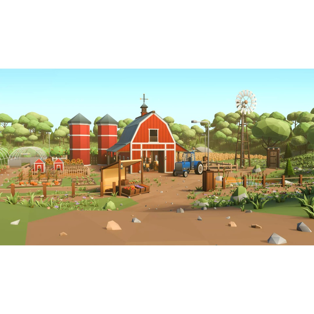 Farm Asset 3D Model – Low Poly Stylized Pack for Games, FBX - View 2