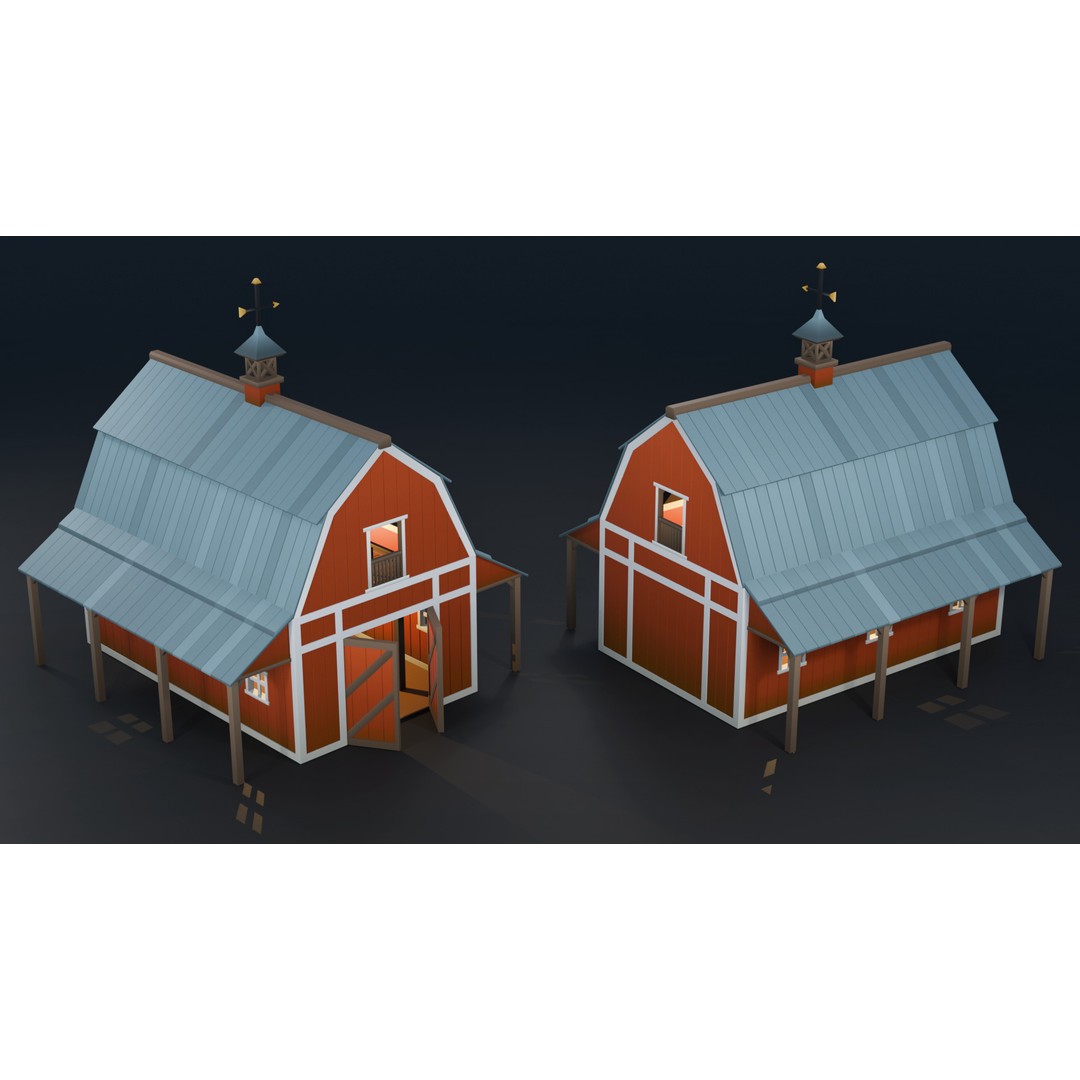 Farm Asset 3D Model – Low Poly Stylized Pack for Games, FBX - View 23