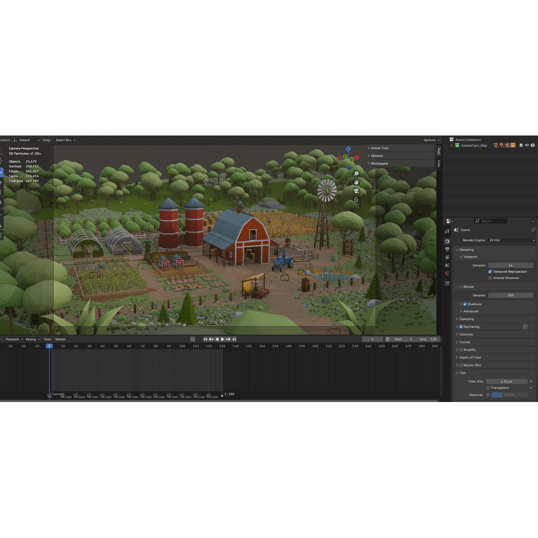 Farm Asset 3D Model – Low Poly Stylized Pack for Games, FBX - View 29