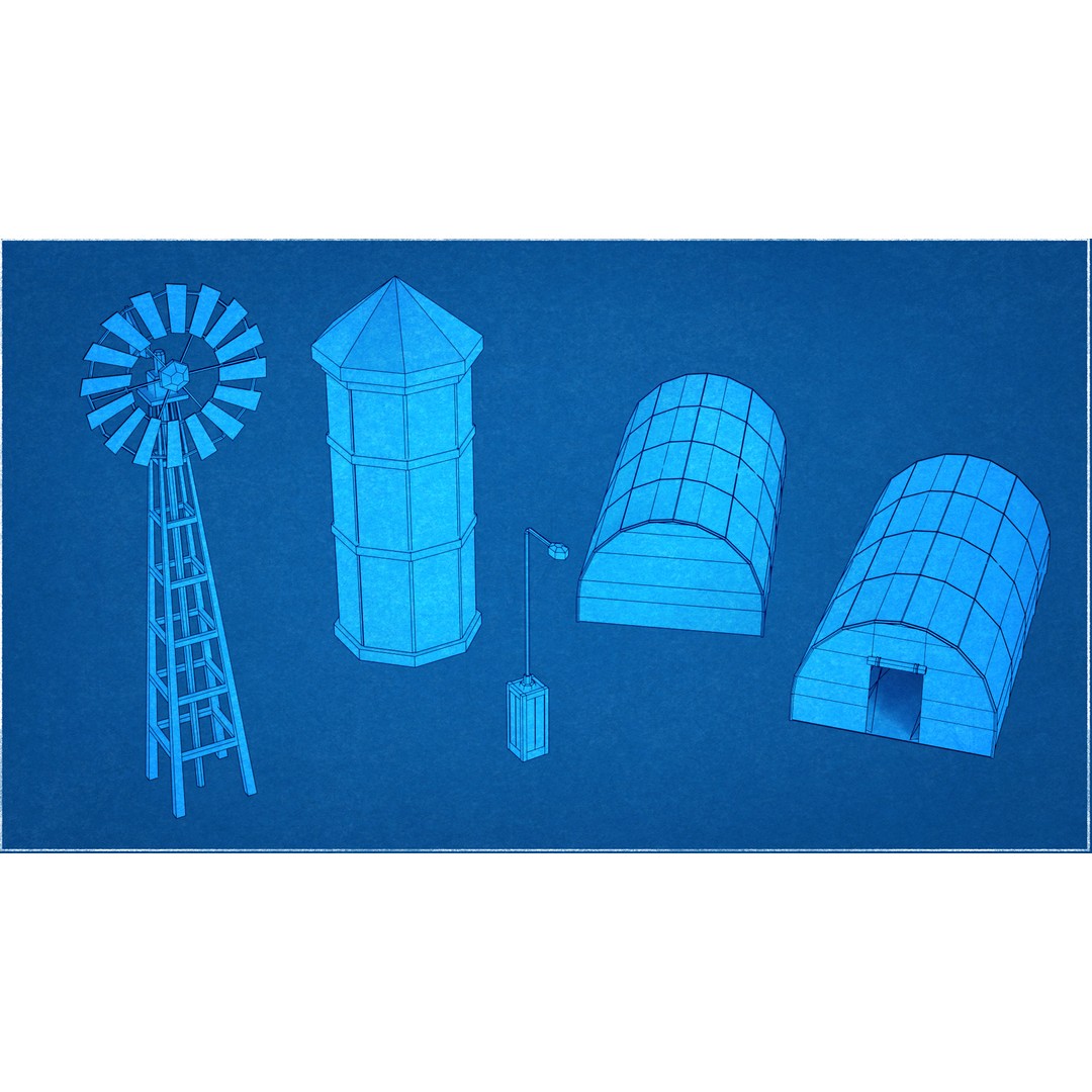 Farm Asset 3D Model – Low Poly Stylized Pack for Games, FBX - View 40