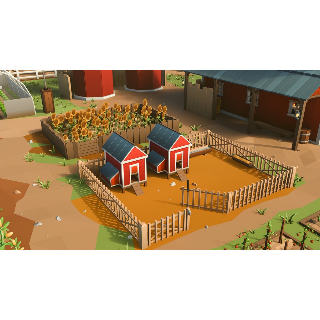 Farm Asset 3D Model – Low Poly Stylized Pack for Games, FBX - View 8