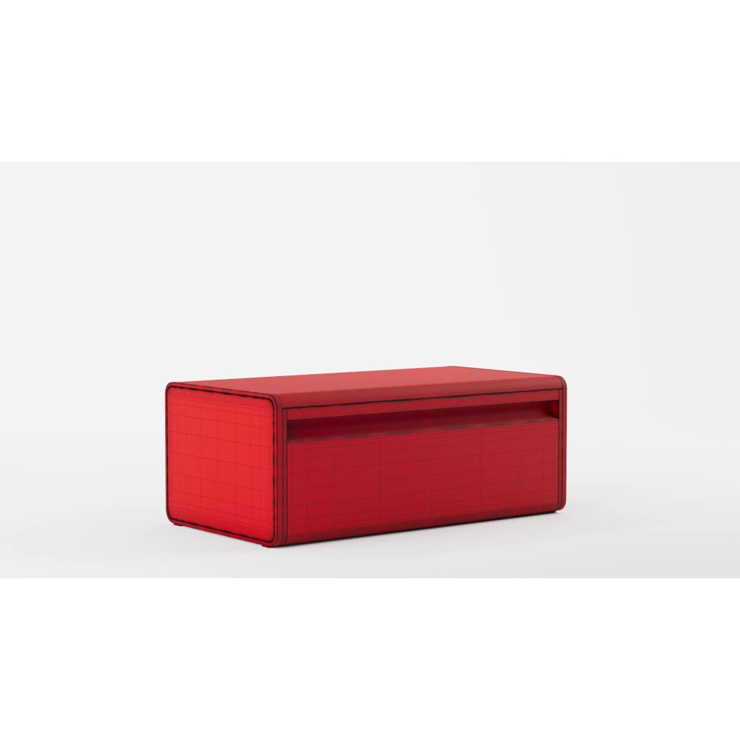 Fall Front Bread Bin 3D Model – Vintage Kitchenware, PBR Textures, FBX, Blender - View 13