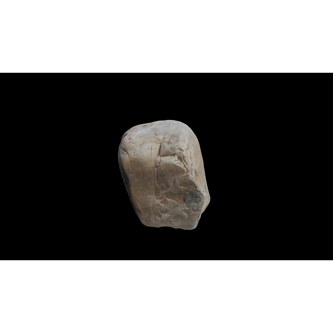 Riverway Rock 3D Model – Low Poly Nature Asset, PBR Textures, FBX - View 5