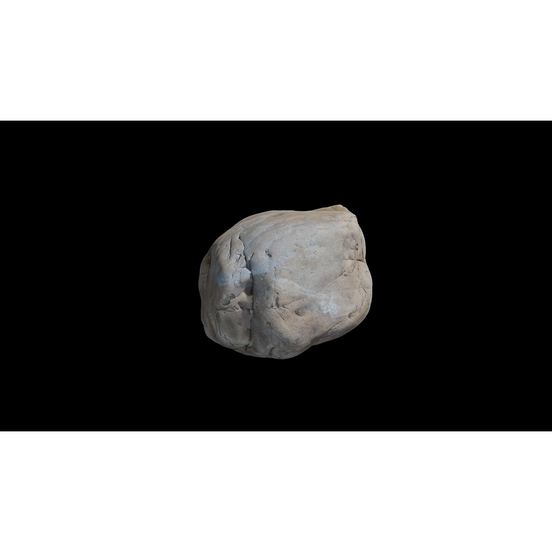 Riverway Rock 3D Model – Low Poly Nature Asset, PBR Textures, FBX - View 8