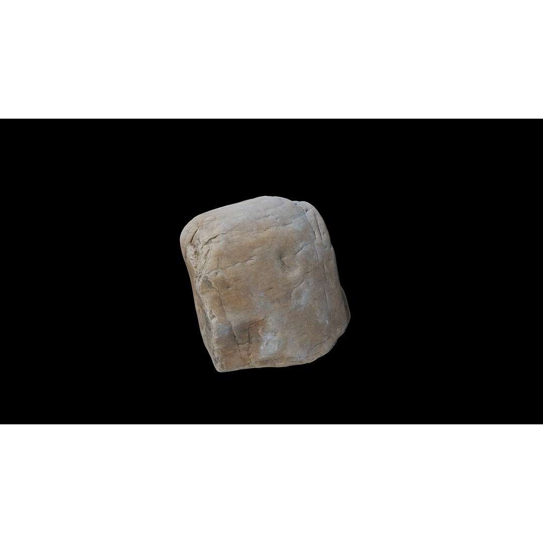 Riverway Rock 3D Model – Low Poly Nature Asset, PBR Textures, FBX - View 9