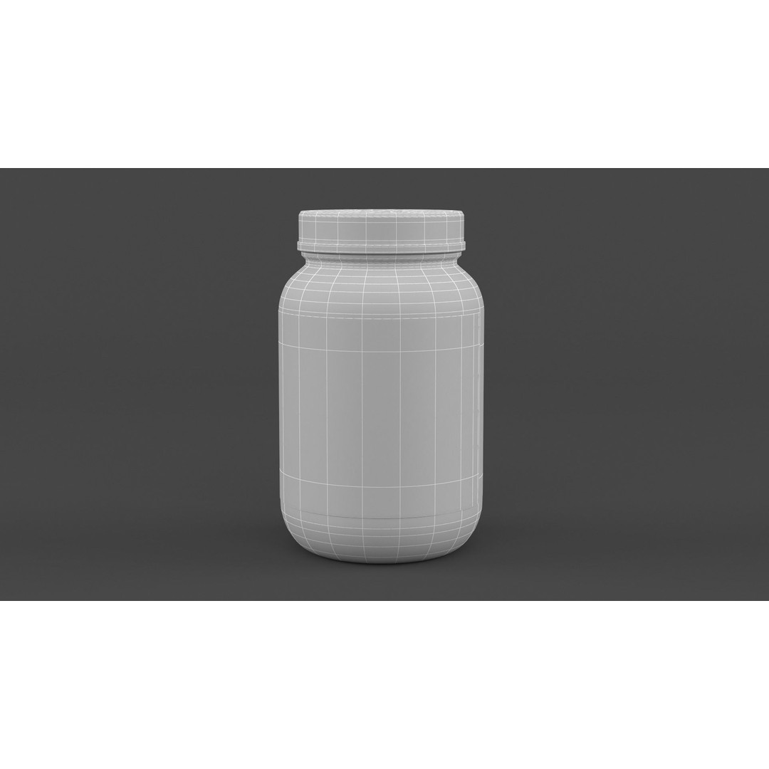 Protein Powder 3D Model – Realistic PBR Asset for Games, FBX