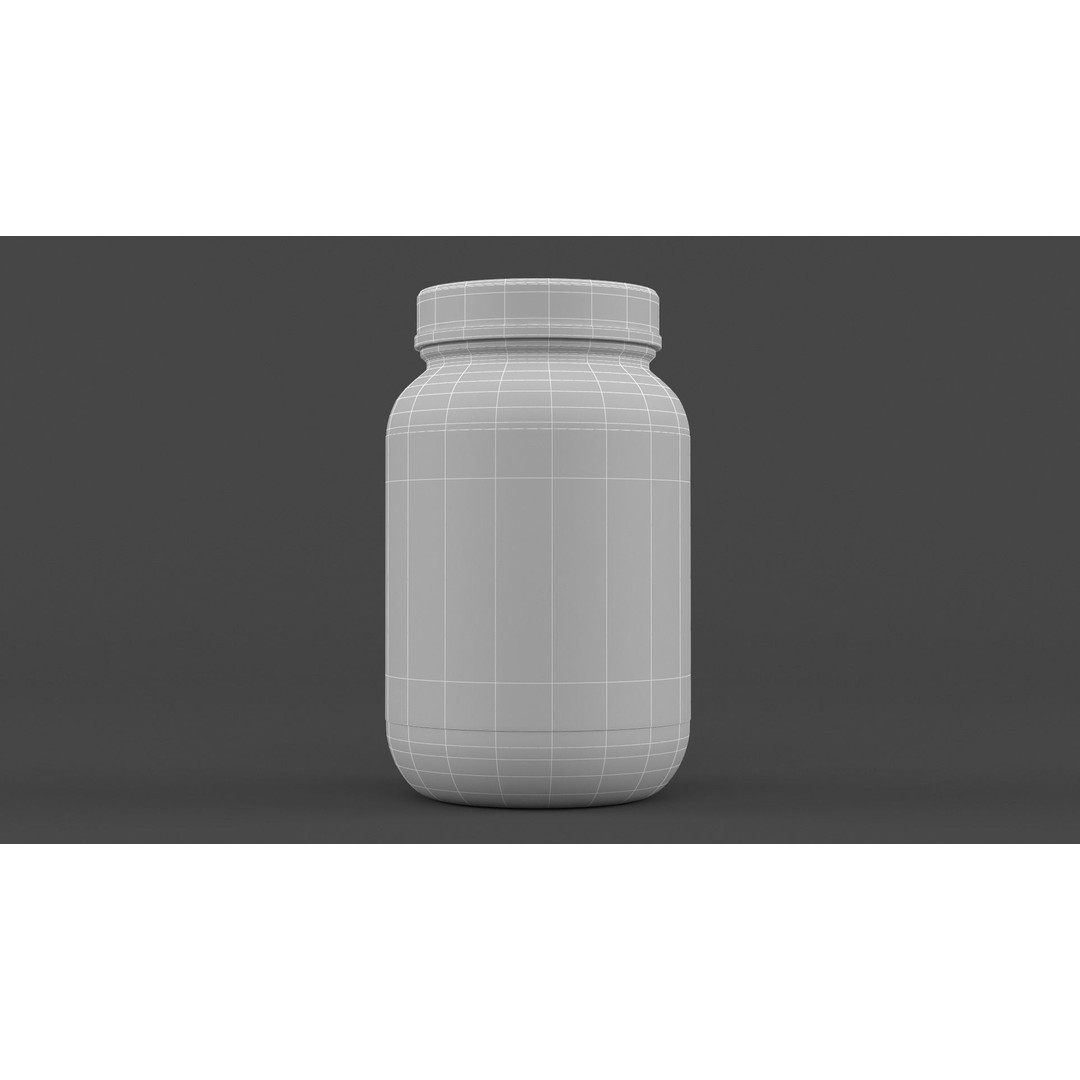 Protein Powder 3D Model – Realistic PBR Asset for Games, FBX - View 10