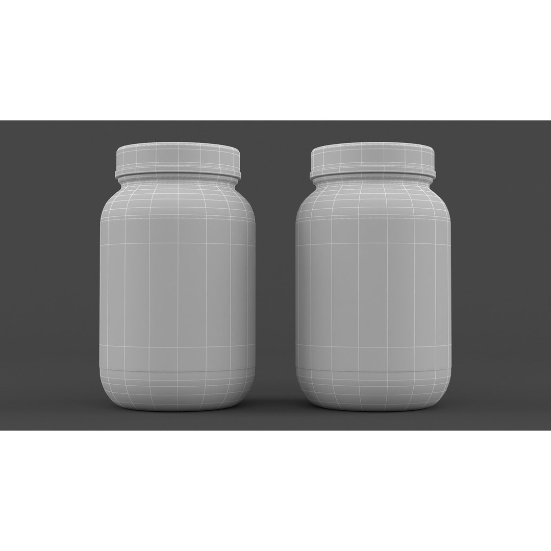 Protein Powder 3D Model – Realistic PBR Asset for Games, FBX - View 9