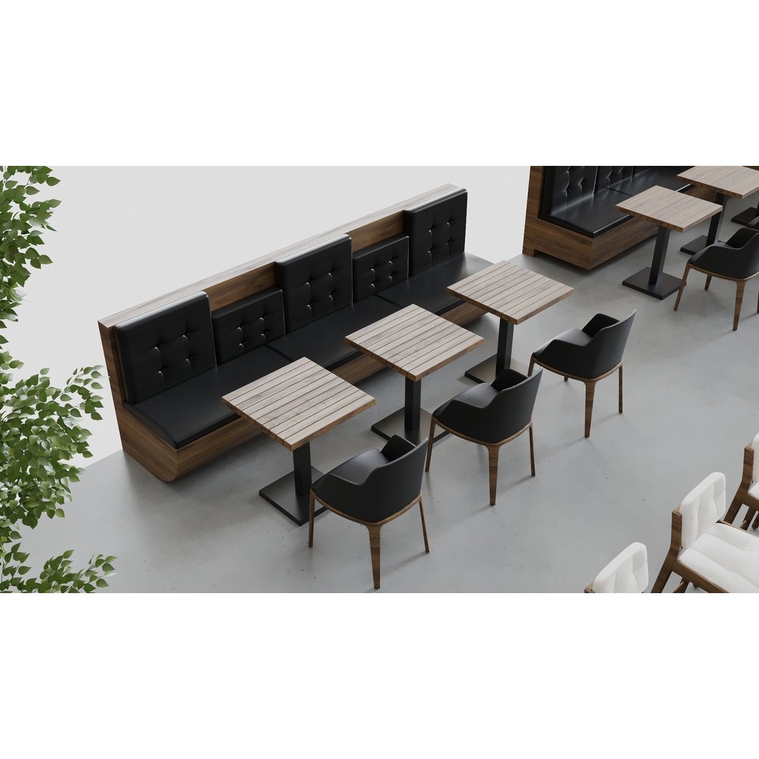 Food Court 3D Model – Detailed Outdoor Restaurant Setup, FBX - View 14