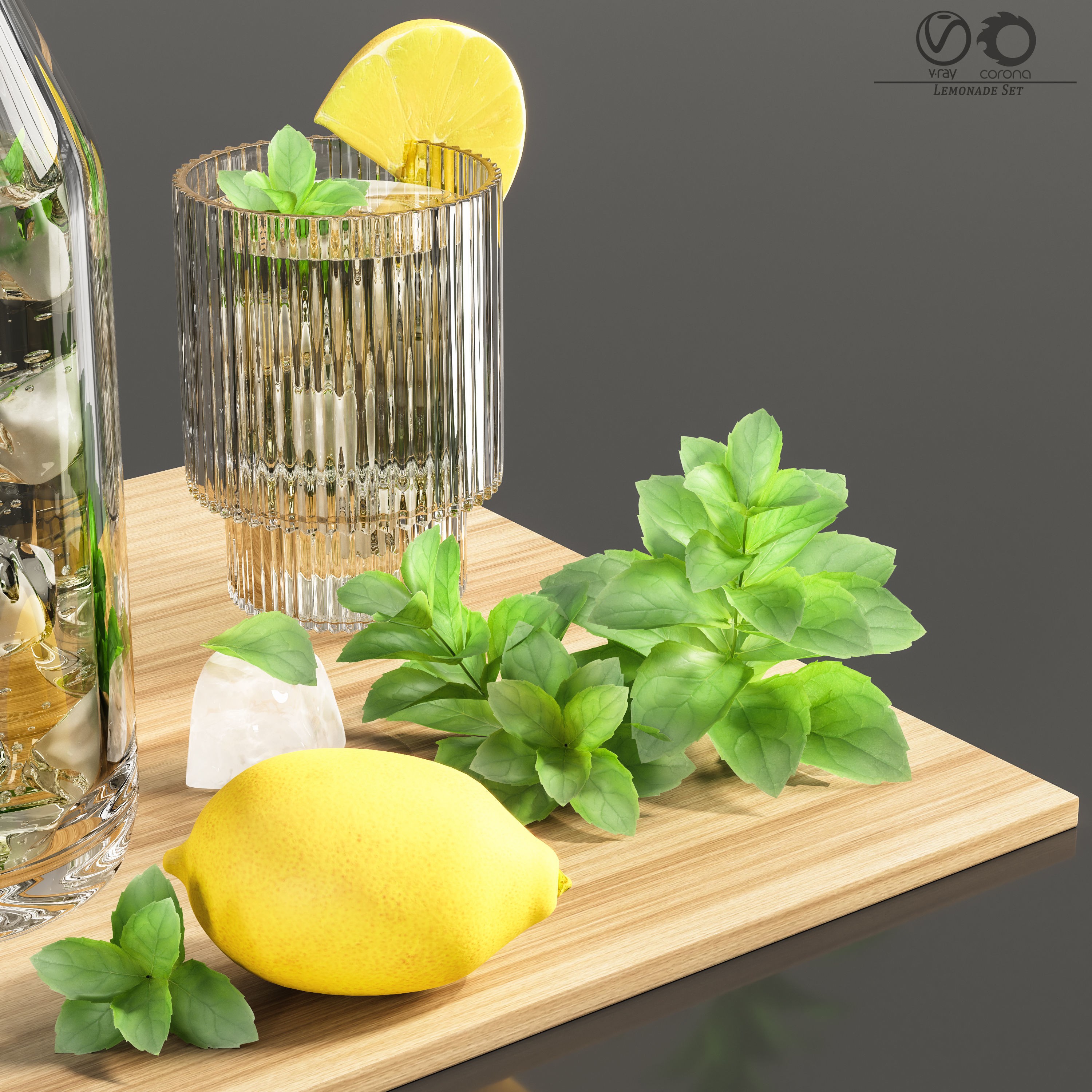 Lemonade Set - Game-Ready 3D Model - View 3