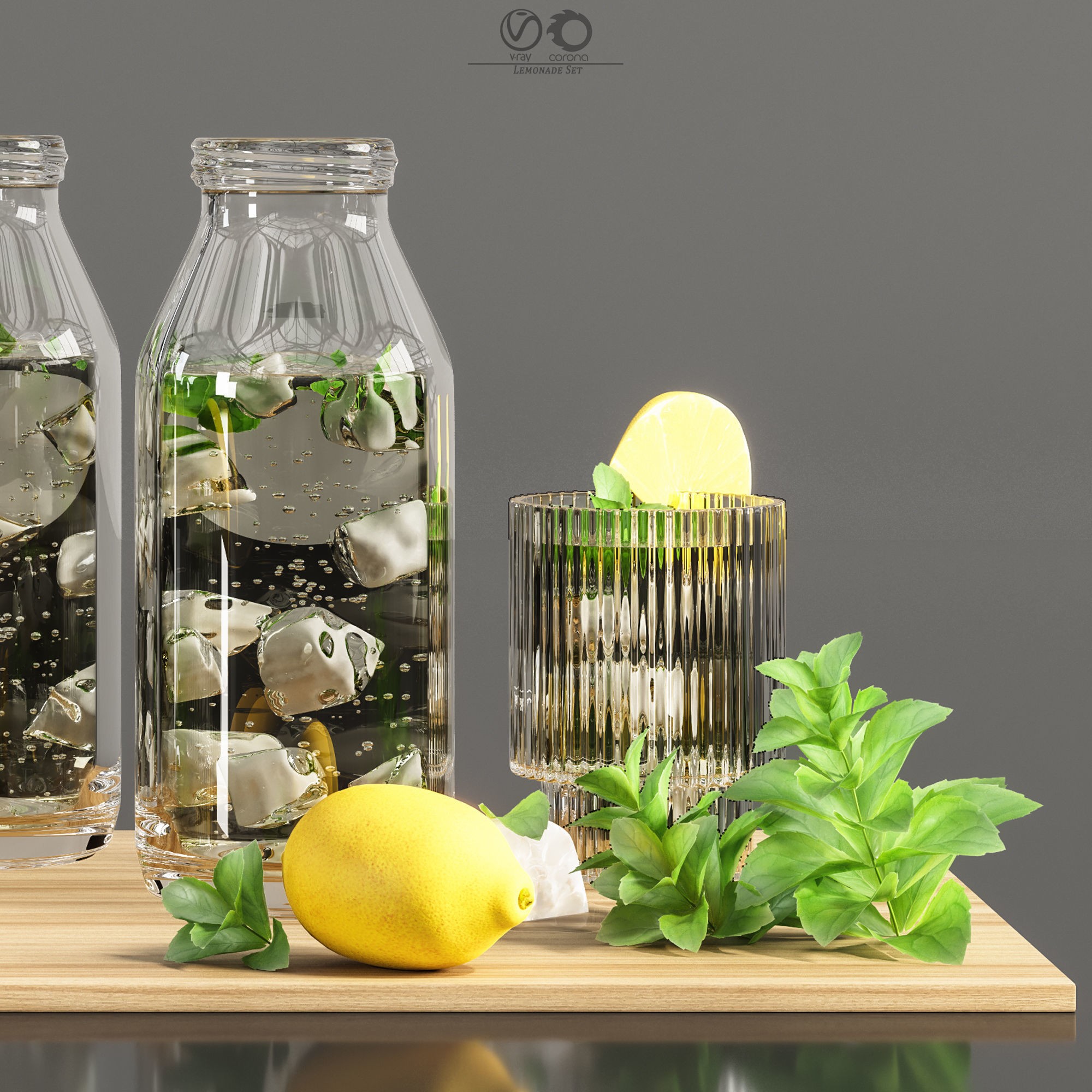 Lemonade Set - Game-Ready 3D Model - View 7