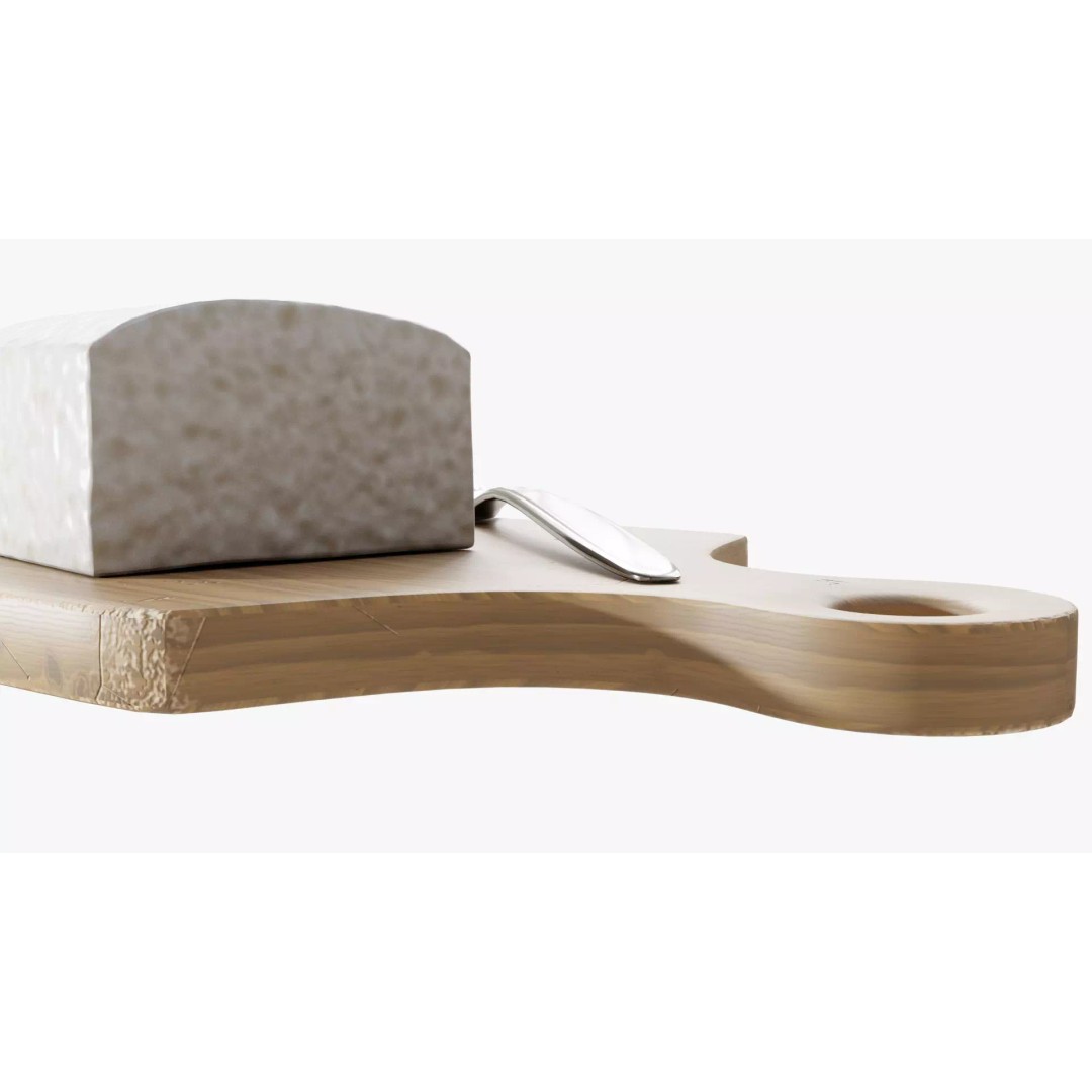 Tempeh 3D Model – Realistic PBR Food Asset, FBX, OBJ, Blender - View 14