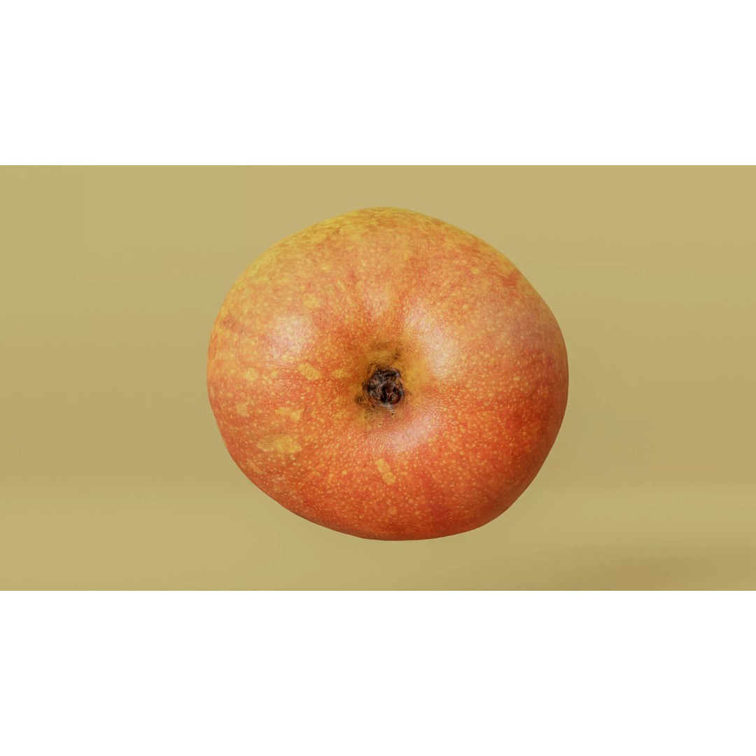 Hyper-Realistic Yellow Pear 3D Model – Low Poly Game Asset, FBX - View 15