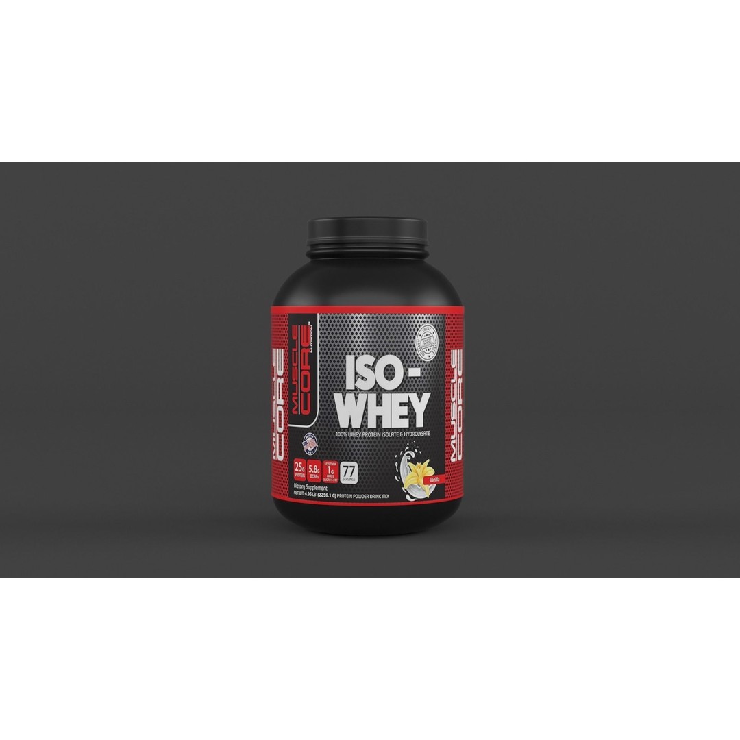 Protein Powder Collection 3D Model – High Poly PBR Asset, FBX - View 14