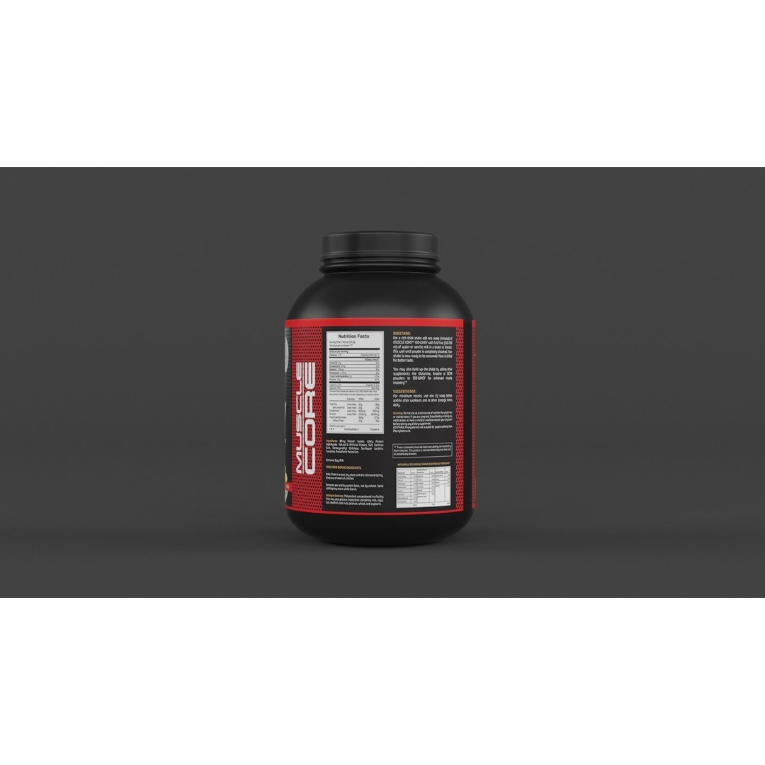 Protein Powder Collection 3D Model – High Poly PBR Asset, FBX - View 16