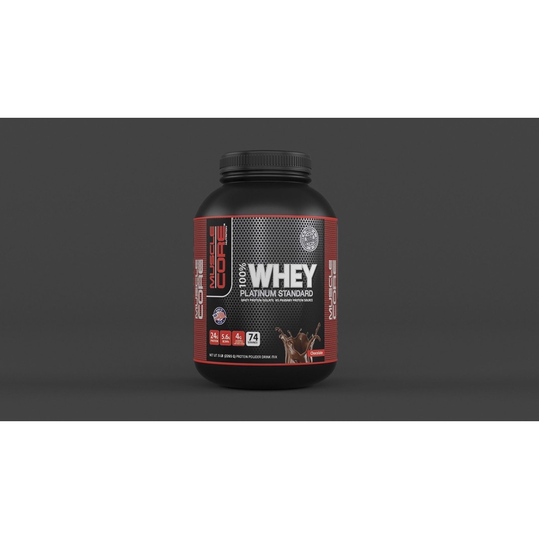 Protein Powder Collection 3D Model – High Poly PBR Asset, FBX - View 17
