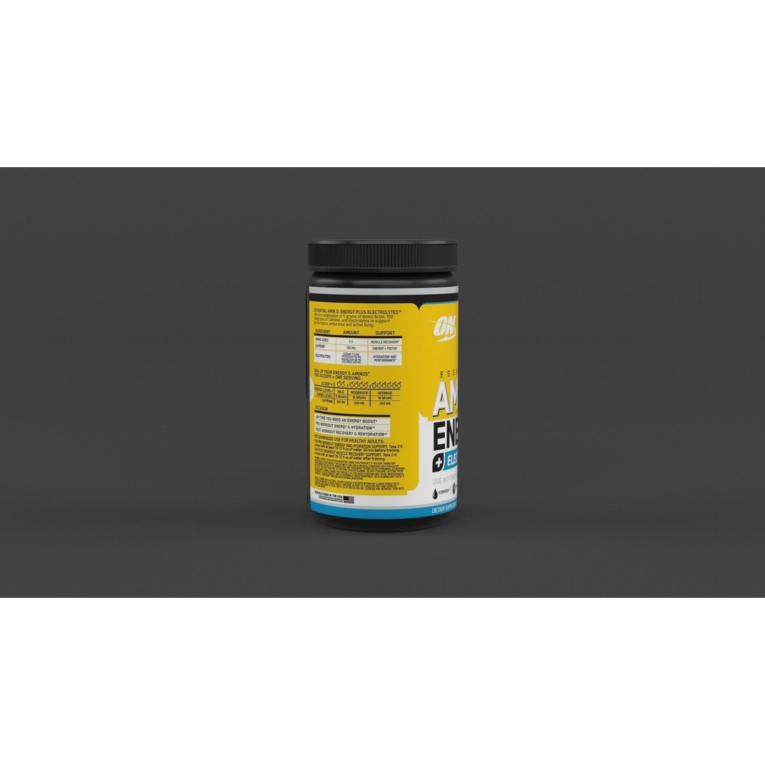 Protein Powder Collection 3D Model – High Poly PBR Asset, FBX - View 22