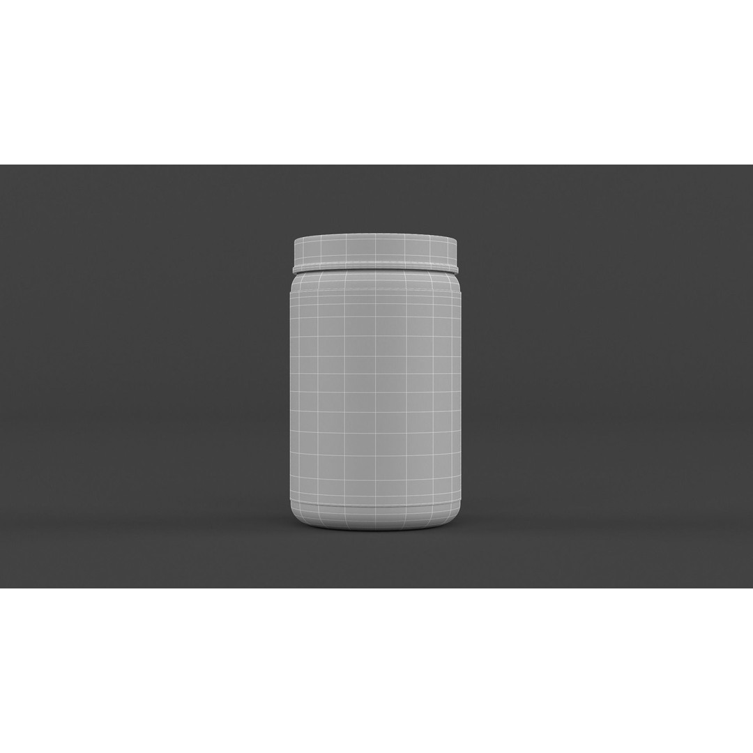 Protein Powder Collection 3D Model – High Poly PBR Asset, FBX - View 29