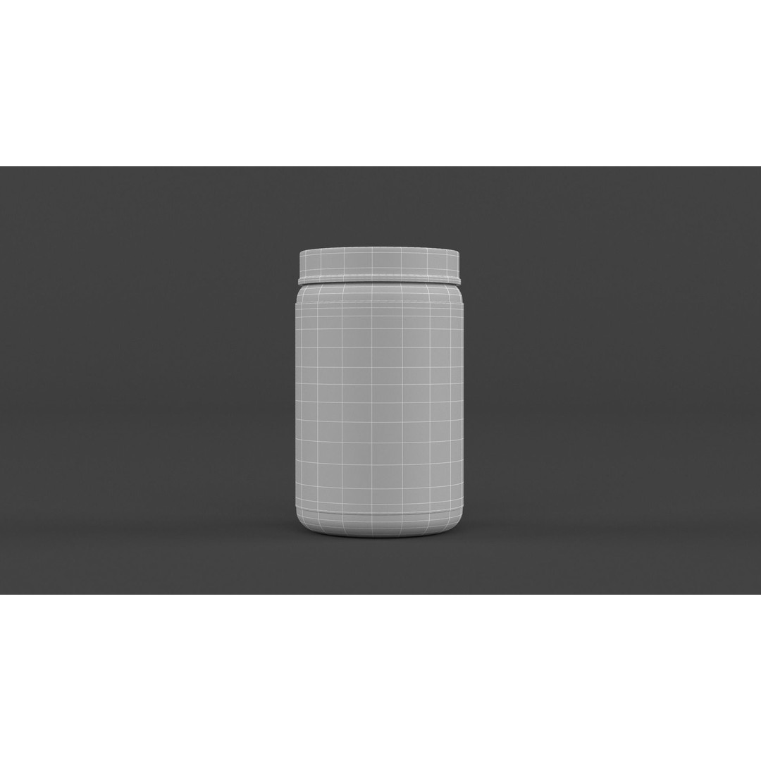 Protein Powder Collection 3D Model – High Poly PBR Asset, FBX - View 32