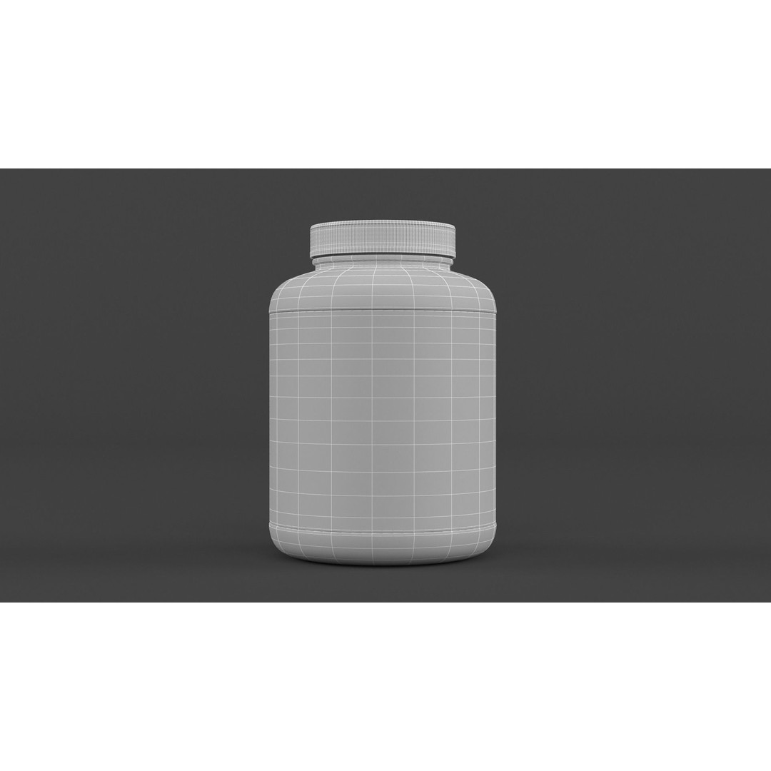 Protein Powder Collection 3D Model – High Poly PBR Asset, FBX - View 33