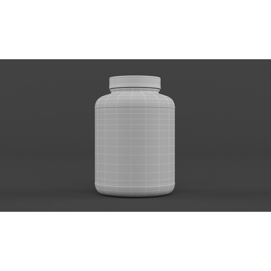 Protein Powder Collection 3D Model – High Poly PBR Asset, FBX - View 35