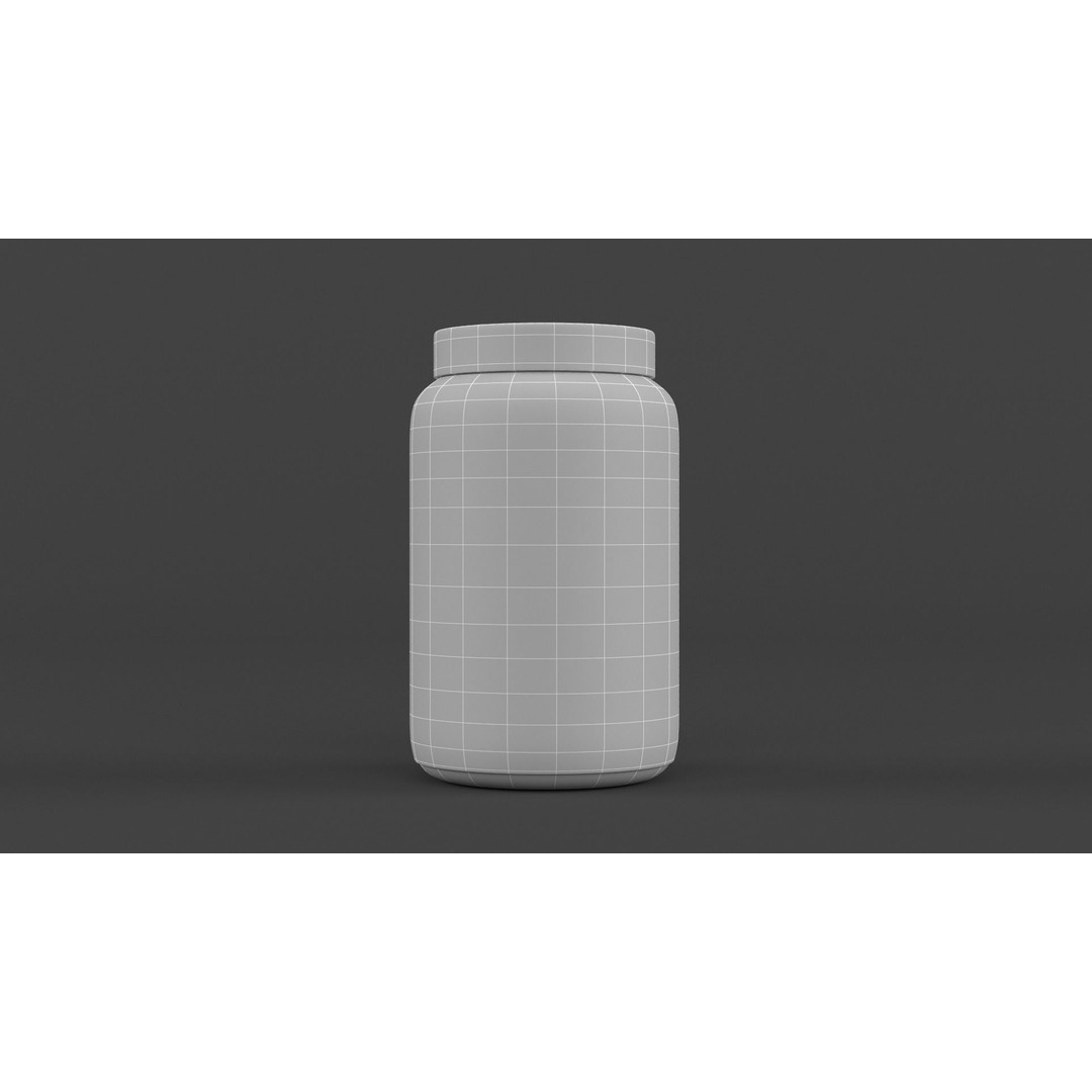 Protein Powder Collection 3D Model – High Poly PBR Asset, FBX - View 36