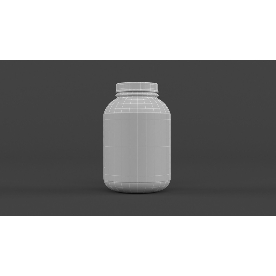 Protein Powder Collection 3D Model – High Poly PBR Asset, FBX - View 37