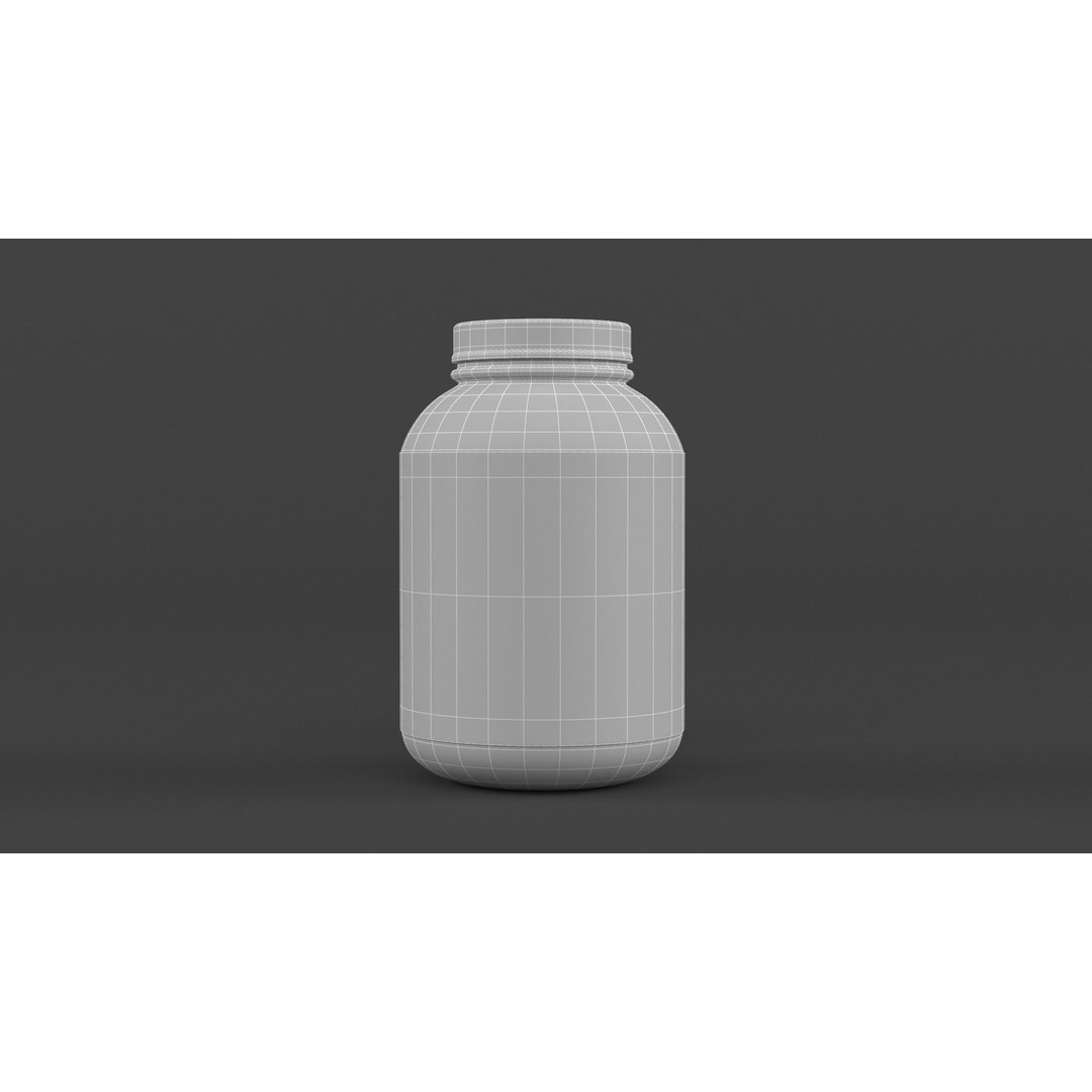 Protein Powder Collection 3D Model – High Poly PBR Asset, FBX - View 38