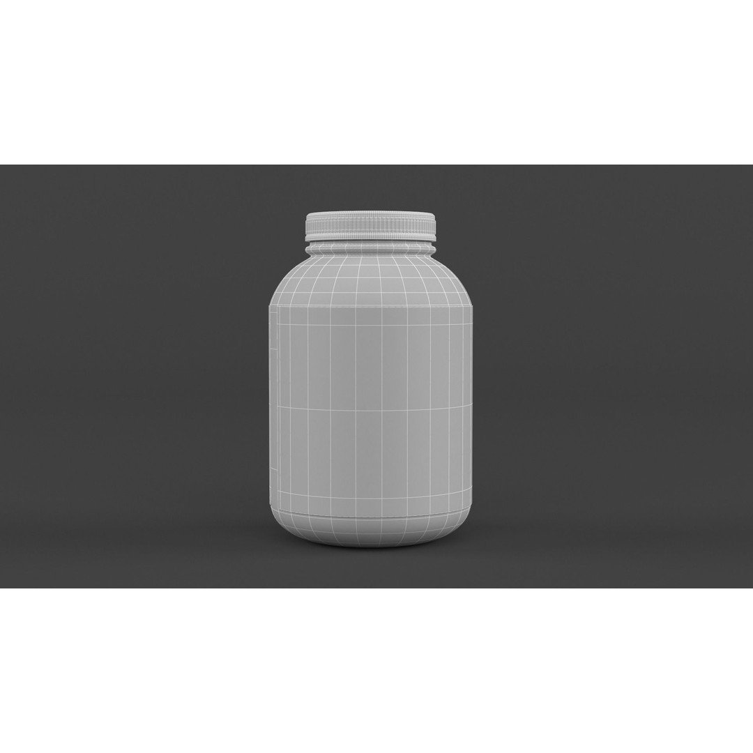 Protein Powder Collection 3D Model – High Poly PBR Asset, FBX - View 40