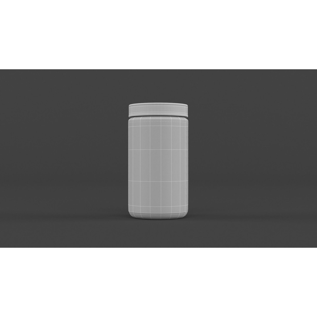 Protein Powder Collection 3D Model – High Poly PBR Asset, FBX - View 42