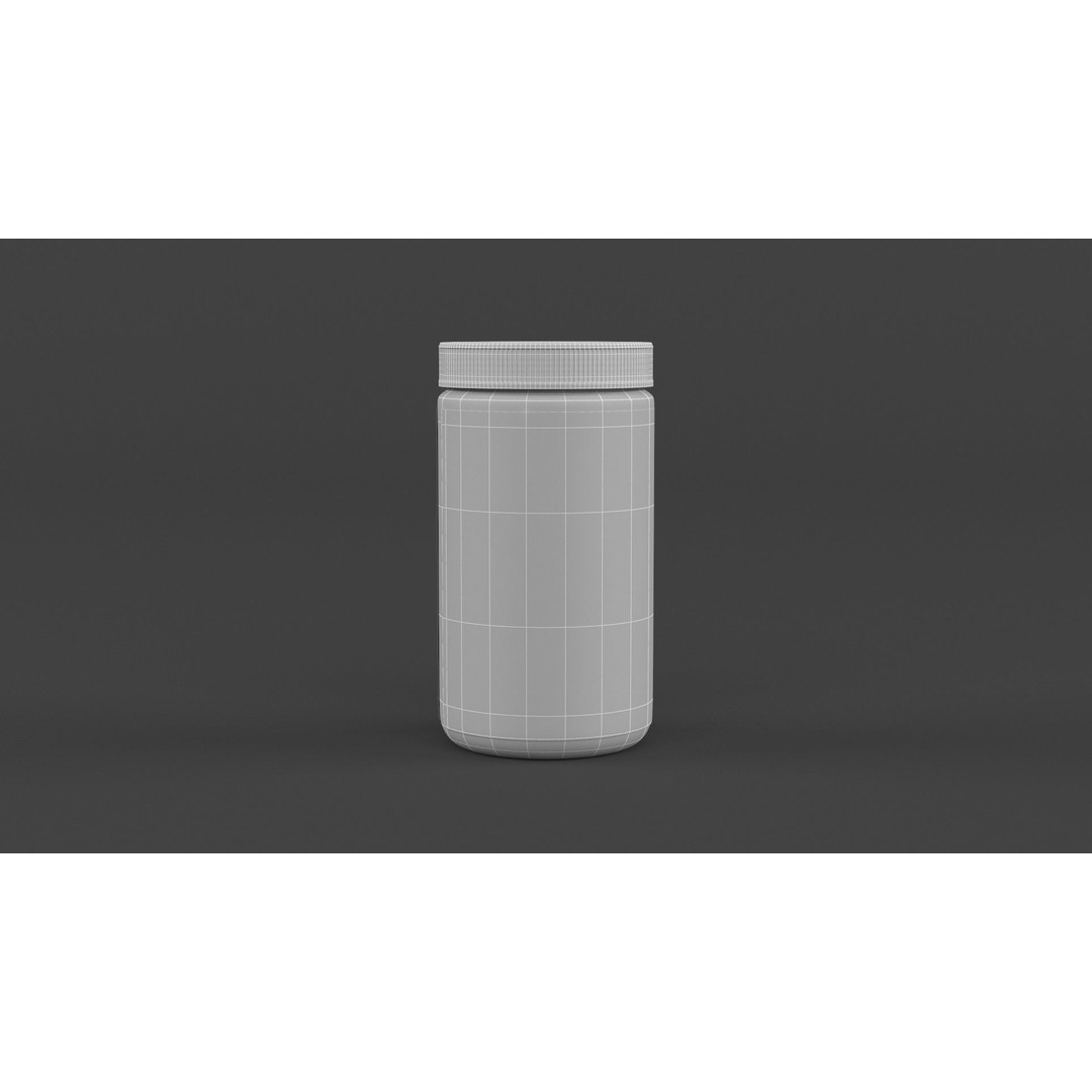 Protein Powder Collection 3D Model – High Poly PBR Asset, FBX - View 46