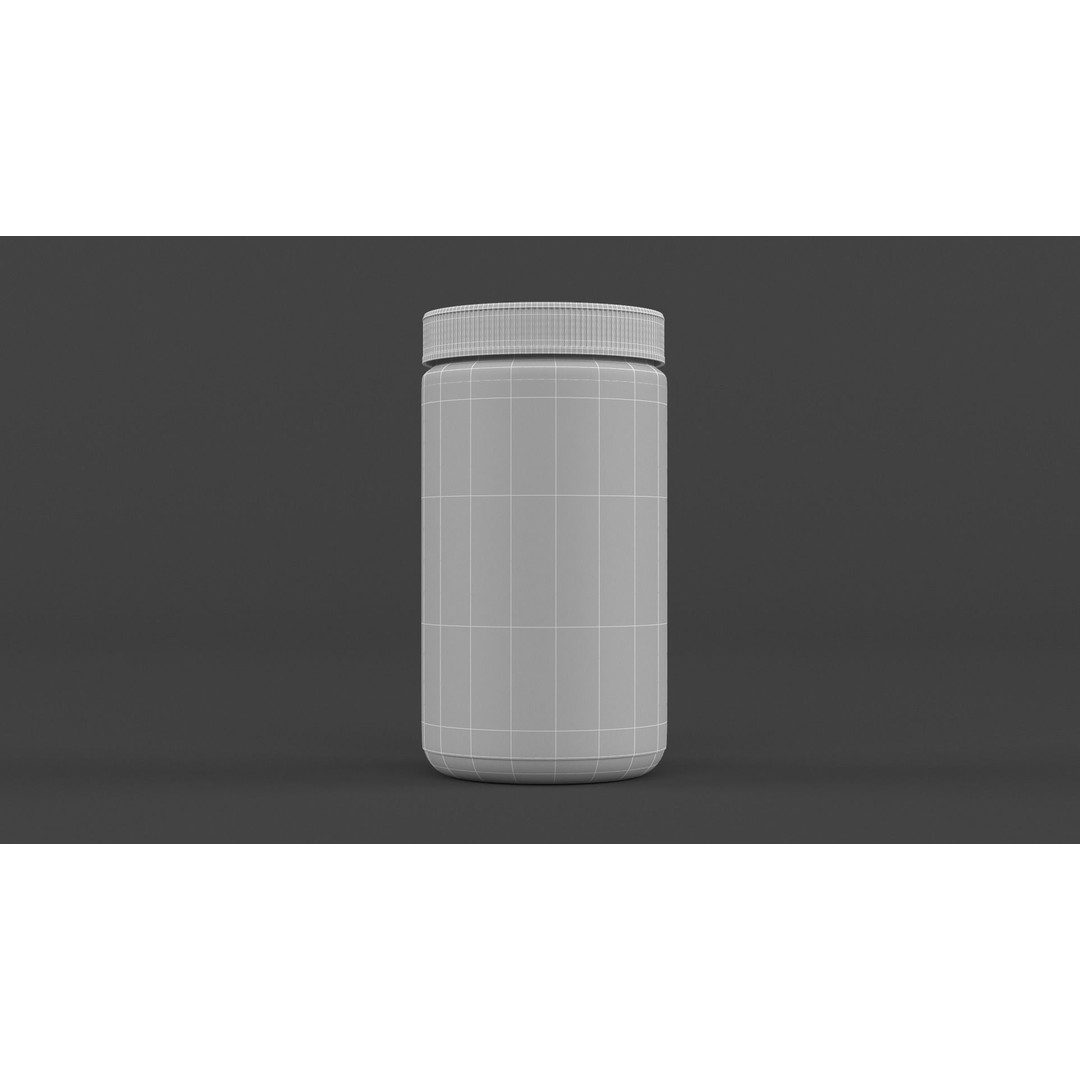 Protein Powder Collection 3D Model – High Poly PBR Asset, FBX - View 47