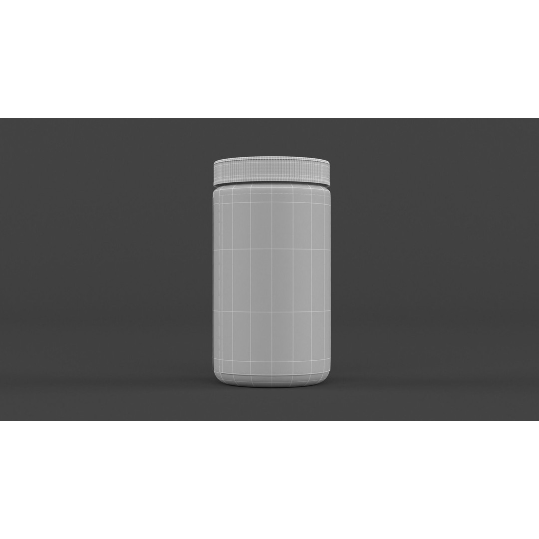 Protein Powder Collection 3D Model – High Poly PBR Asset, FBX - View 48
