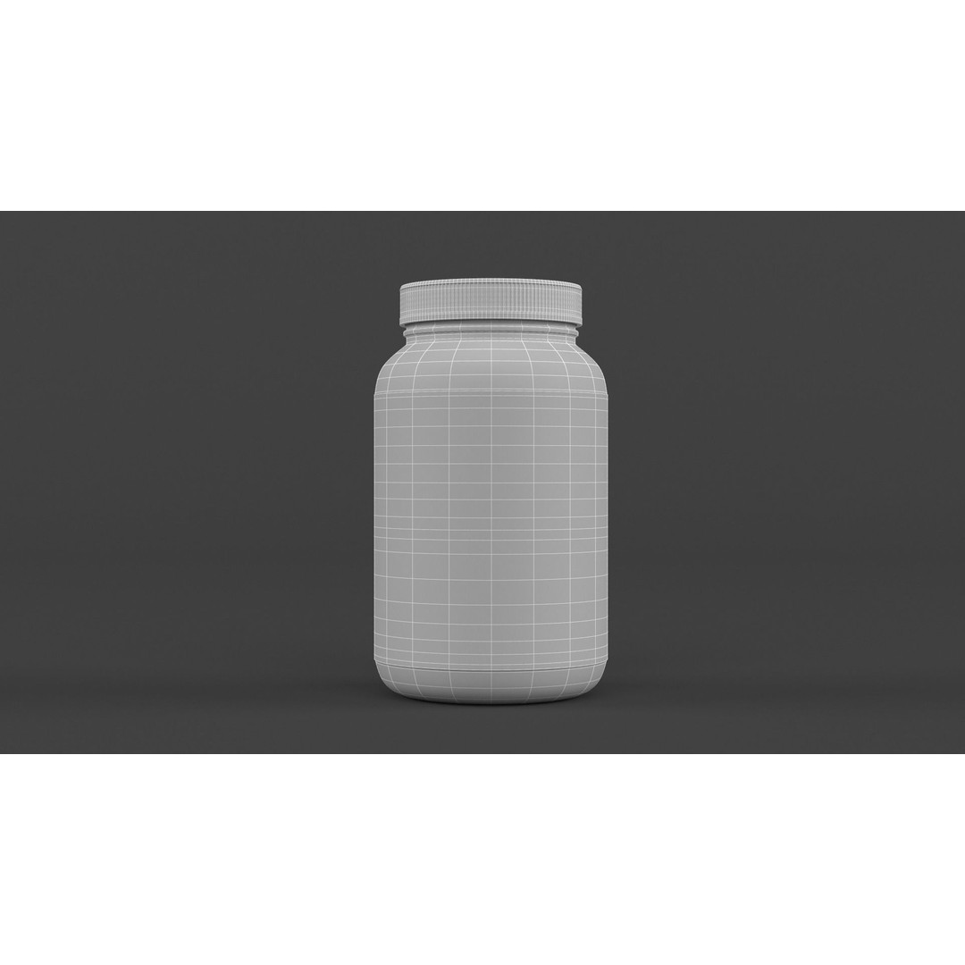 Protein Powder Collection 3D Model – High Poly PBR Asset, FBX - View 49