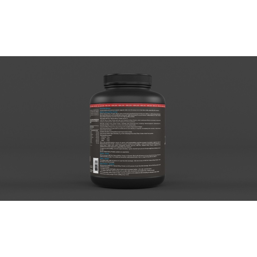 Protein Powder Collection 3D Model – High Poly PBR Asset, FBX - View 5