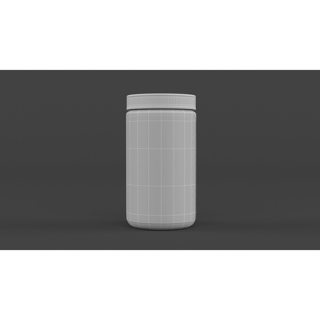 Protein Powder Collection 3D Model – High Poly PBR Asset, FBX - View 50