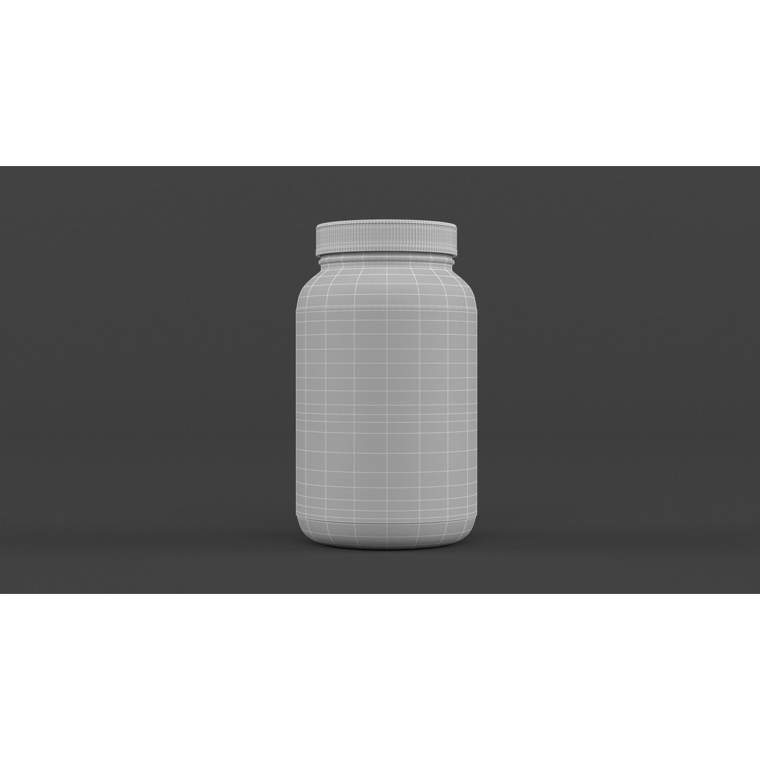 Protein Powder Collection 3D Model – High Poly PBR Asset, FBX - View 51