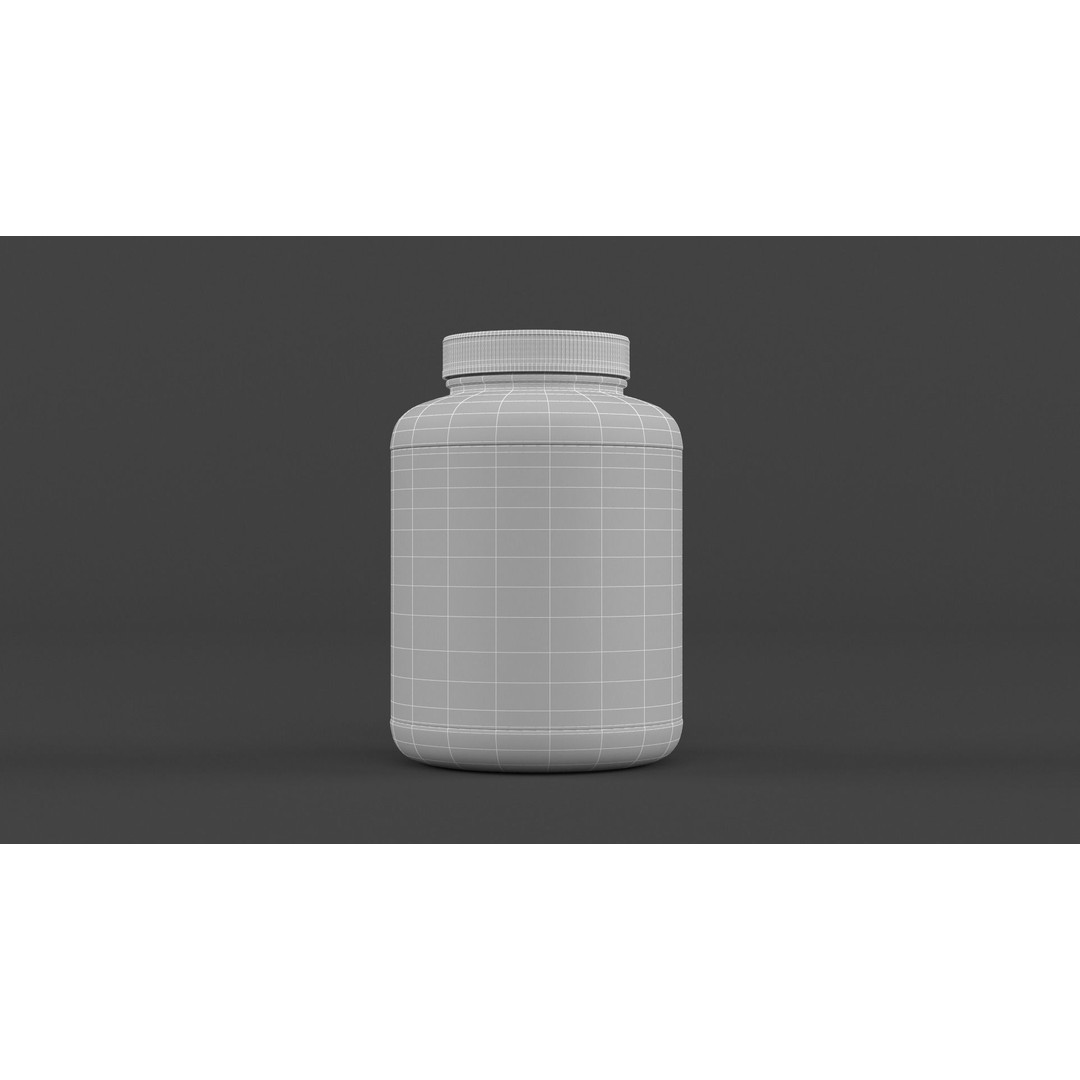 Protein Powder Collection 3D Model – High Poly PBR Asset, FBX - View 52