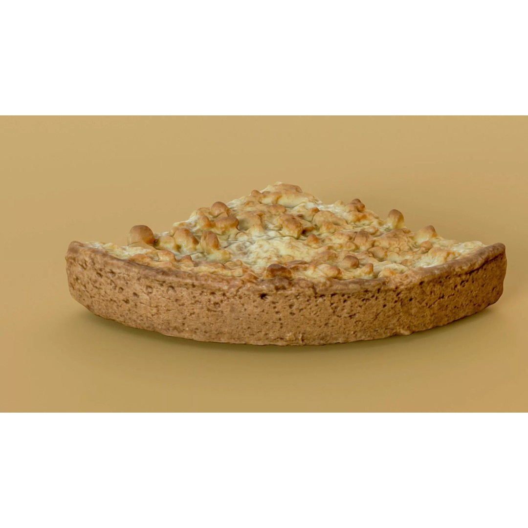 Apple Pie Slice 3D Model – Low Poly PBR Game Asset, FBX - View 15